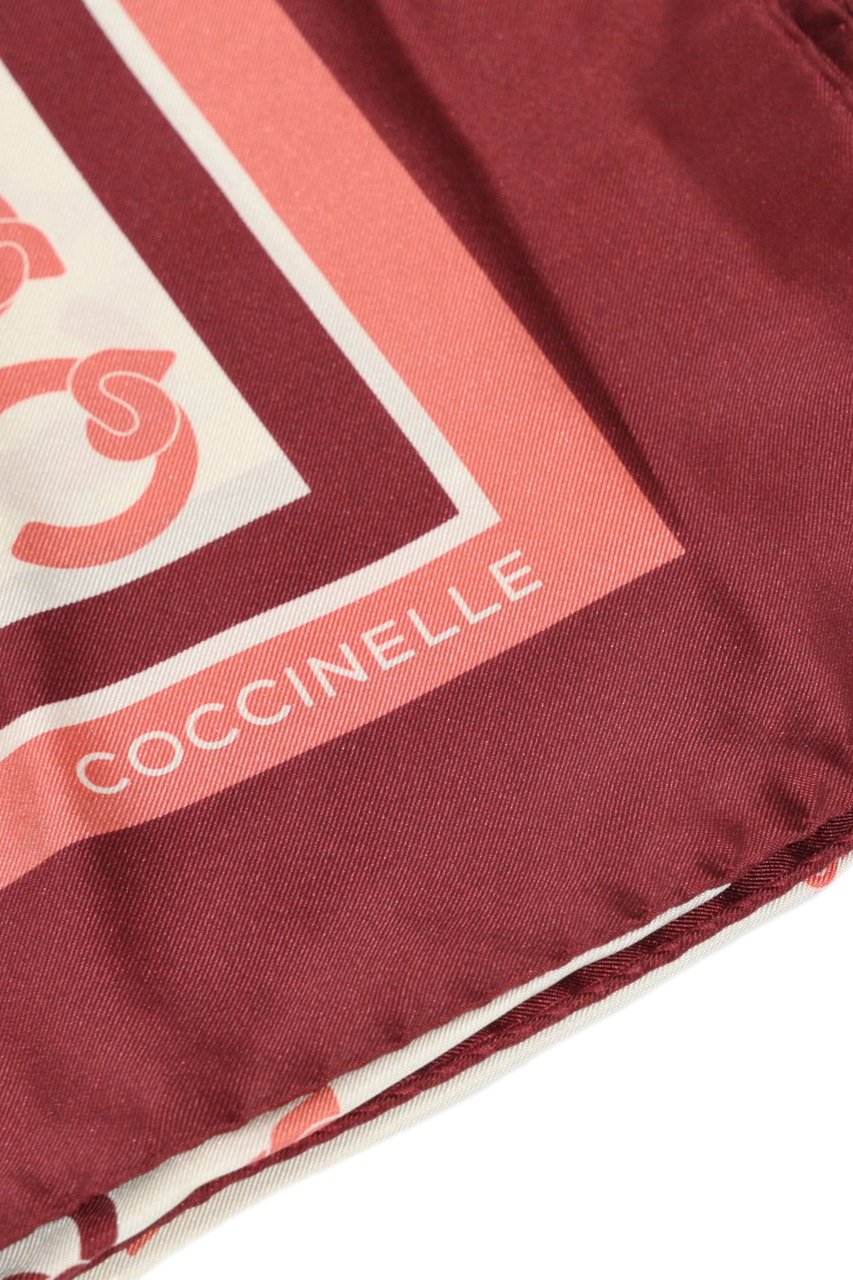 Coccinelle Scarfs Multi Crab Maroon