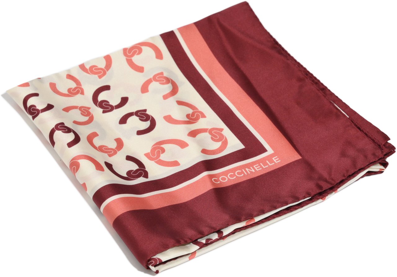 Coccinelle Scarfs Multi Crab Maroon