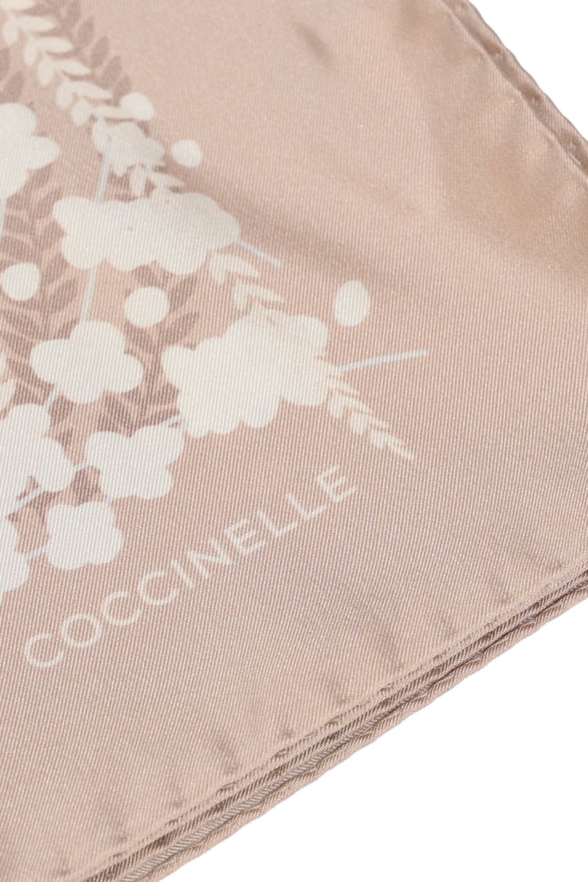 Coccinelle Scarfs Multi Rosette Beige