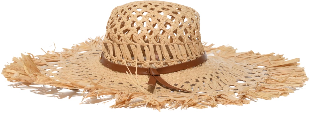Coccinelle Hats Natural/Cognac Beige