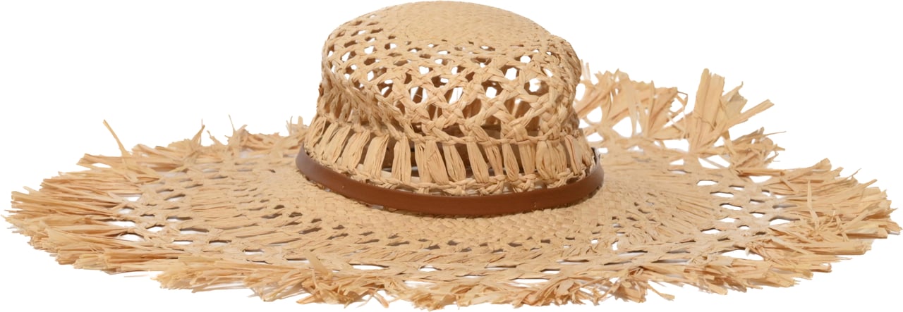 Coccinelle Hats Natural/Cognac Beige