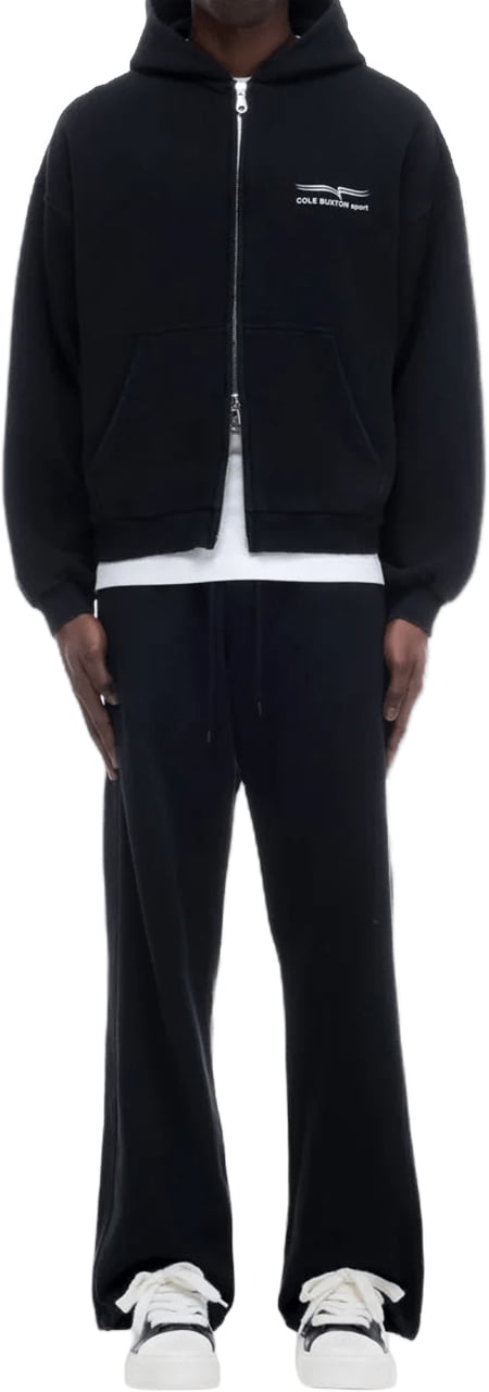COLE BUXTON SPORT ZIP THROUGH HOODIE Zwart