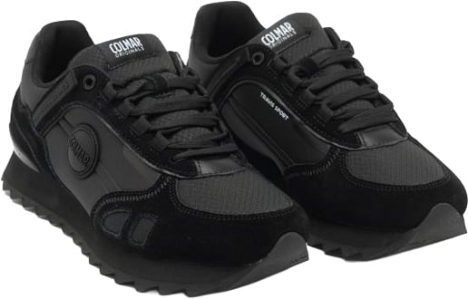 Colmar Originals Colmar Black Leather Athletic Sneakers Zwart