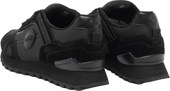 Colmar Originals Colmar Black Leather Athletic Sneakers Zwart