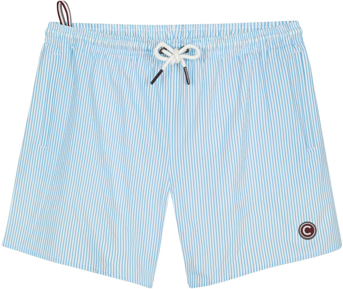 Colmar Originals Uomo Zwembroek Stripe Polvere Blue/Bianco Blauw