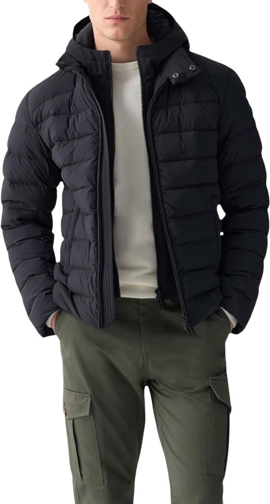Colmar Originals Black Polyamide Coat Zwart