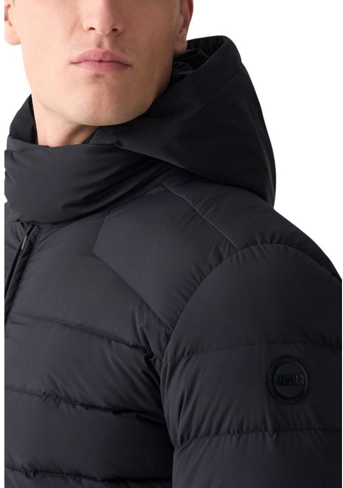 Colmar Originals Black Polyamide Coat Zwart
