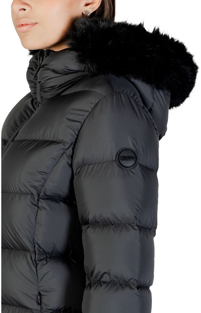 Colmar Originals Black Polyester Coat Zwart