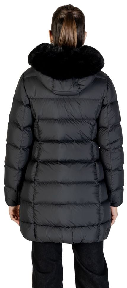 Colmar Originals Black Polyester Coat Zwart