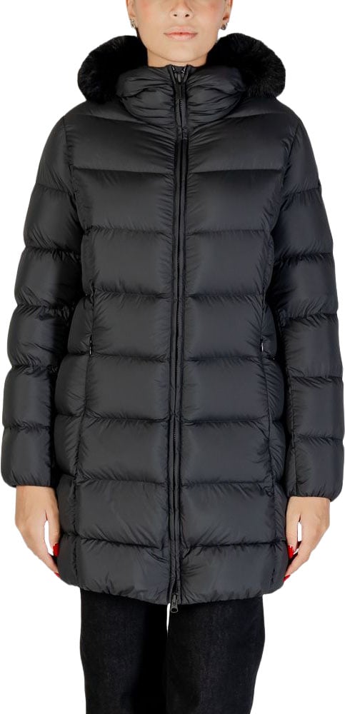 Colmar Originals Black Polyester Coat Zwart