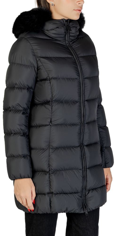 Colmar Originals Black Polyester Coat Zwart