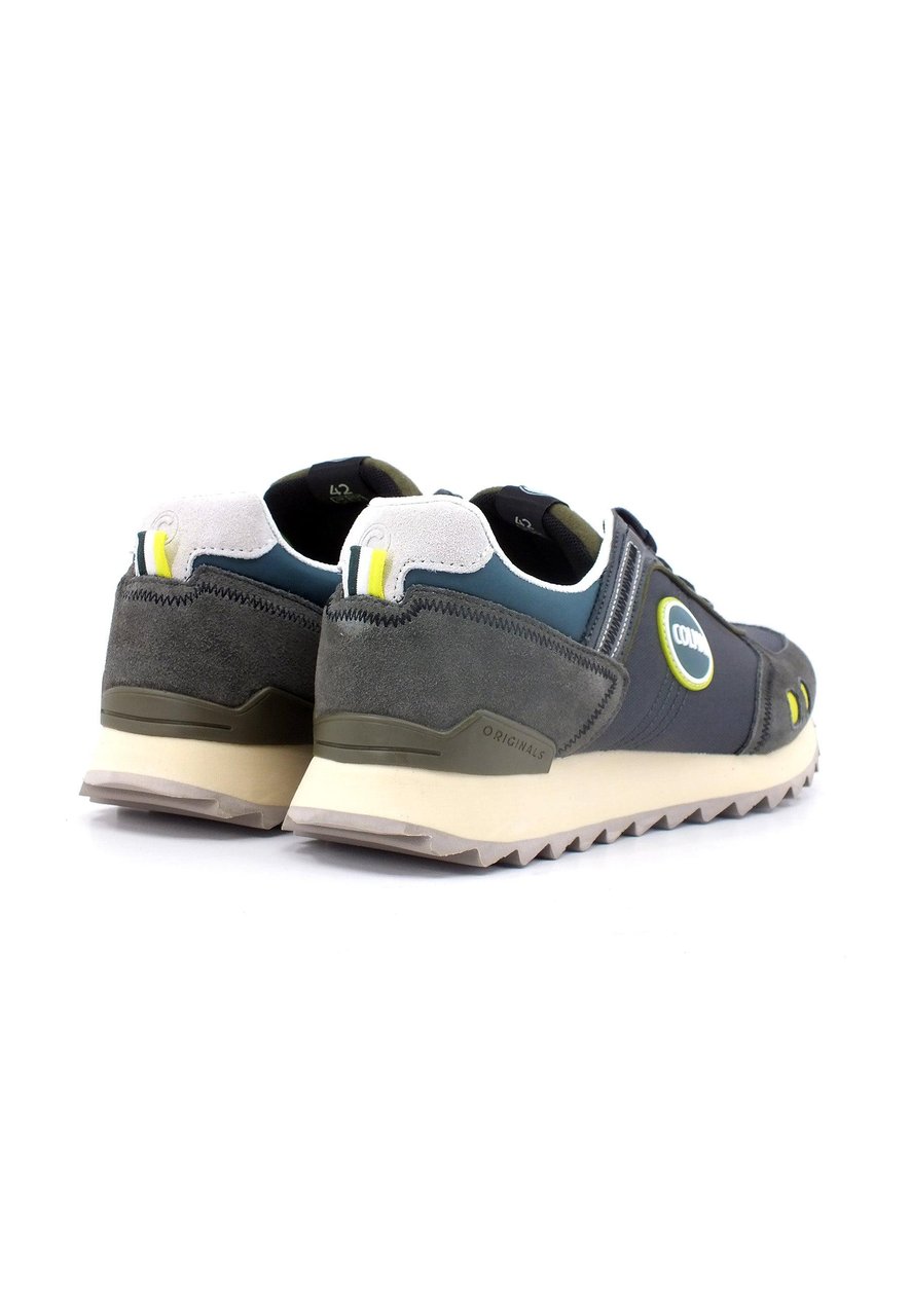 Colmar Originals Low Profile Mixed Leather Sneakers Grijs