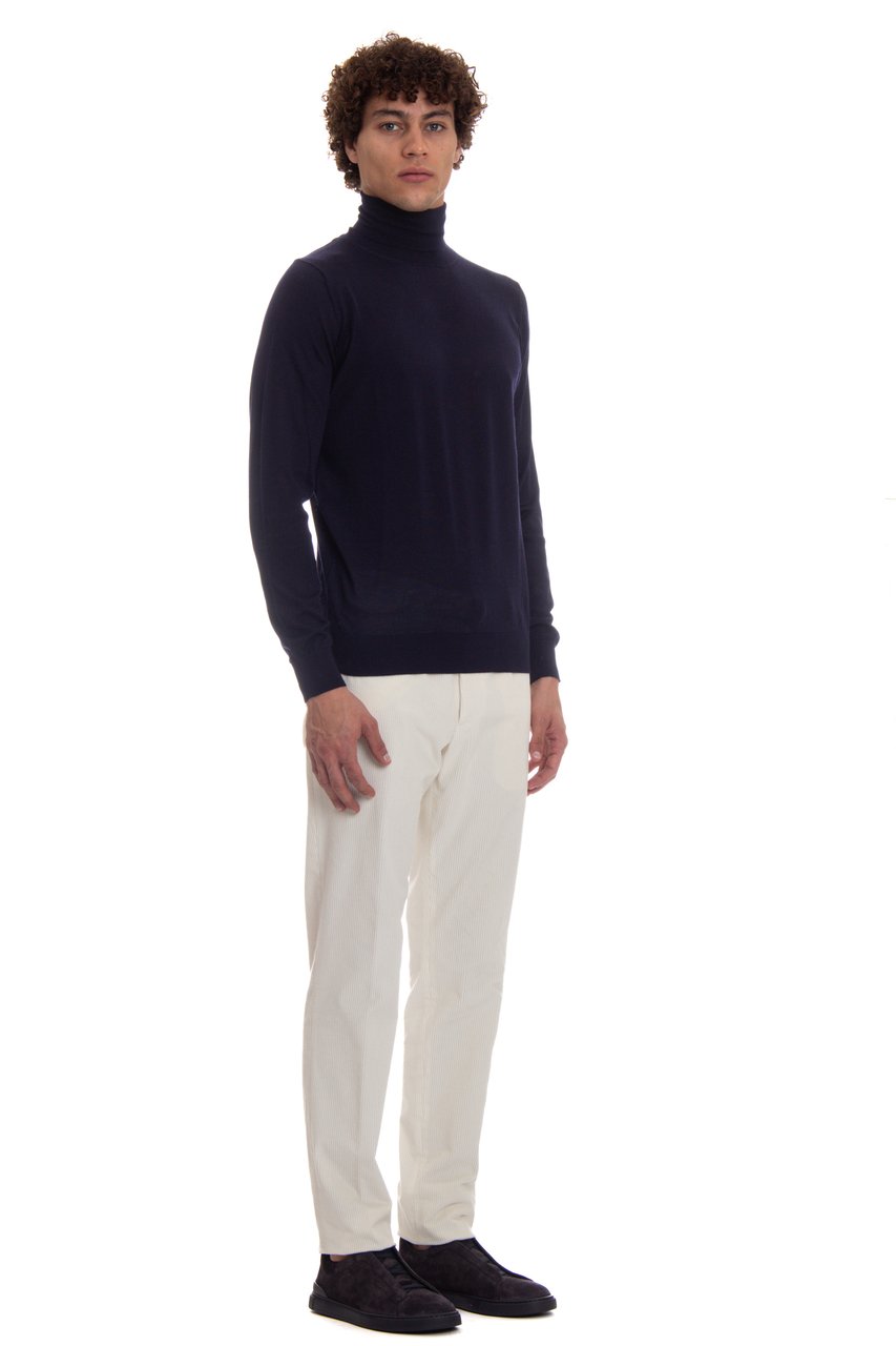COLOMBO Cashmere-Silk Turtleneck Sweater Zwart