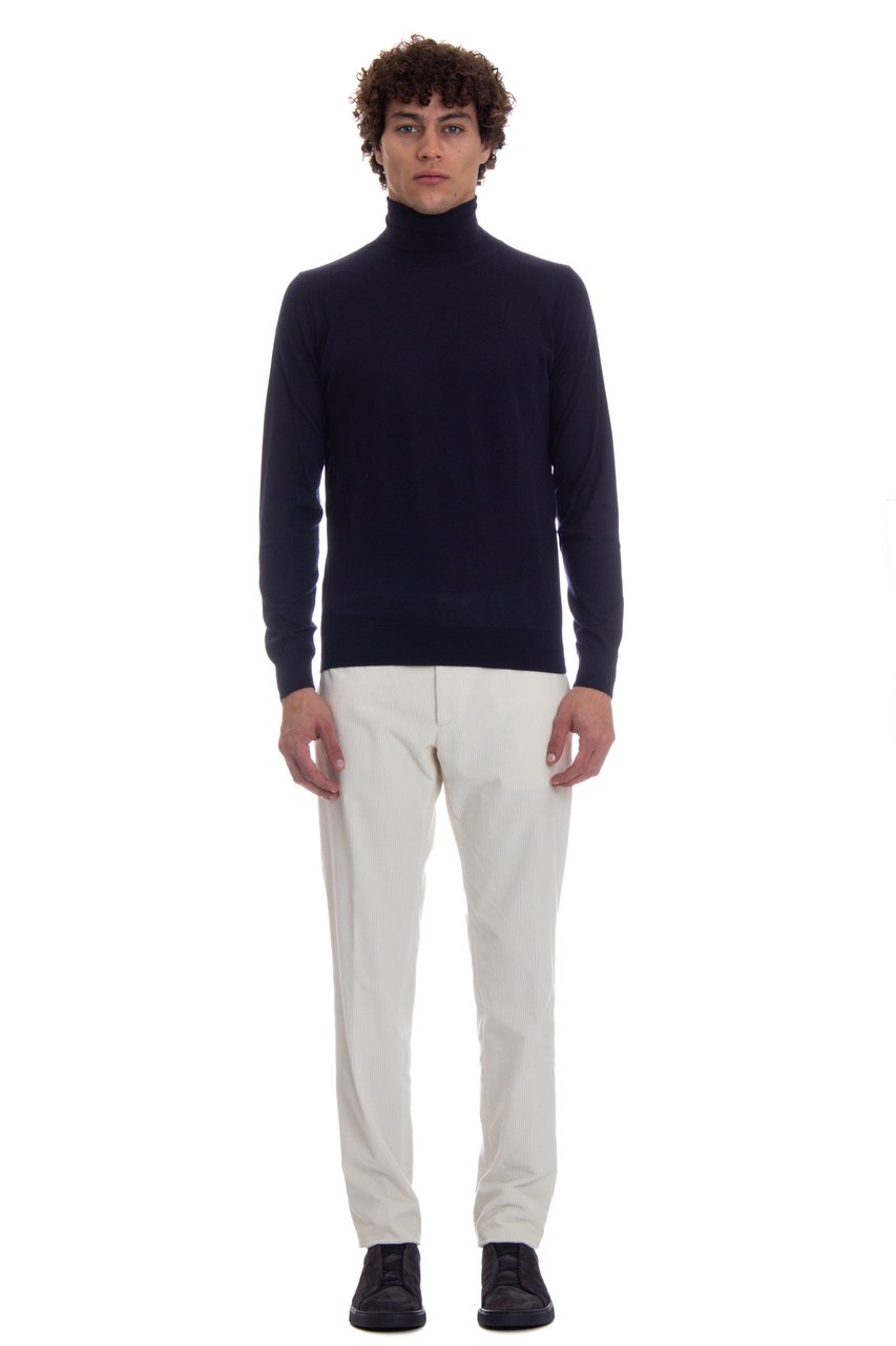 COLOMBO Cashmere-Silk Turtleneck Sweater Zwart