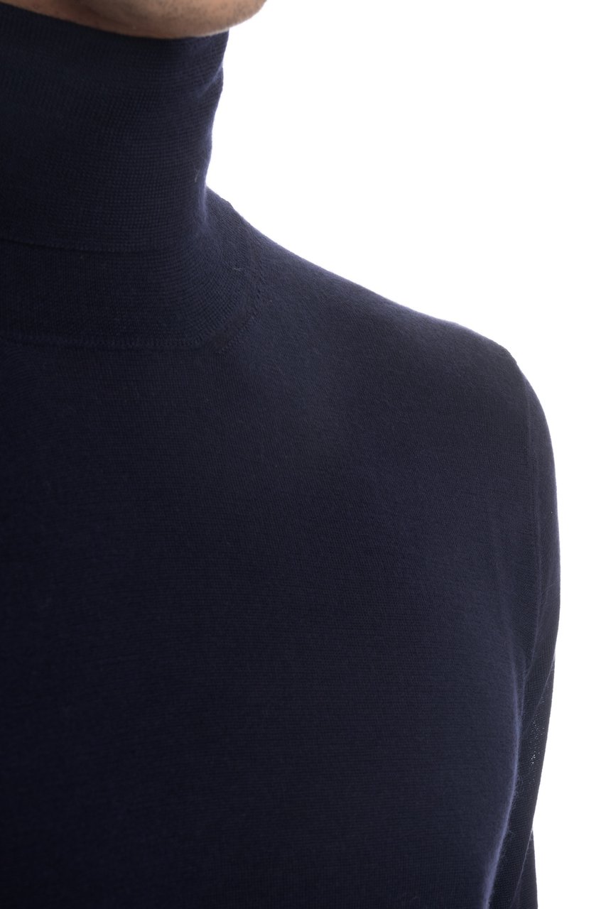 COLOMBO Cashmere-Silk Turtleneck Sweater Zwart