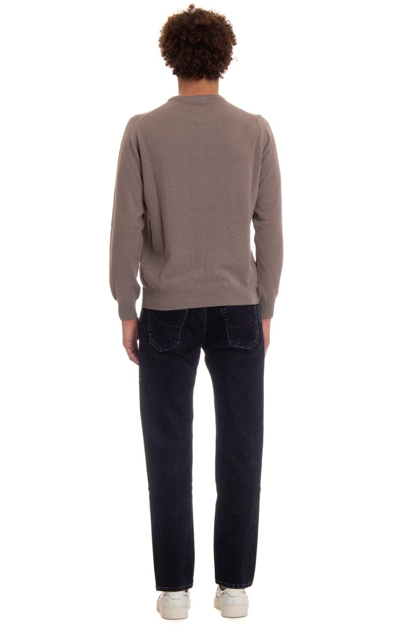 COLOMBO Kid Cashmere Crewneck Sweater Roze