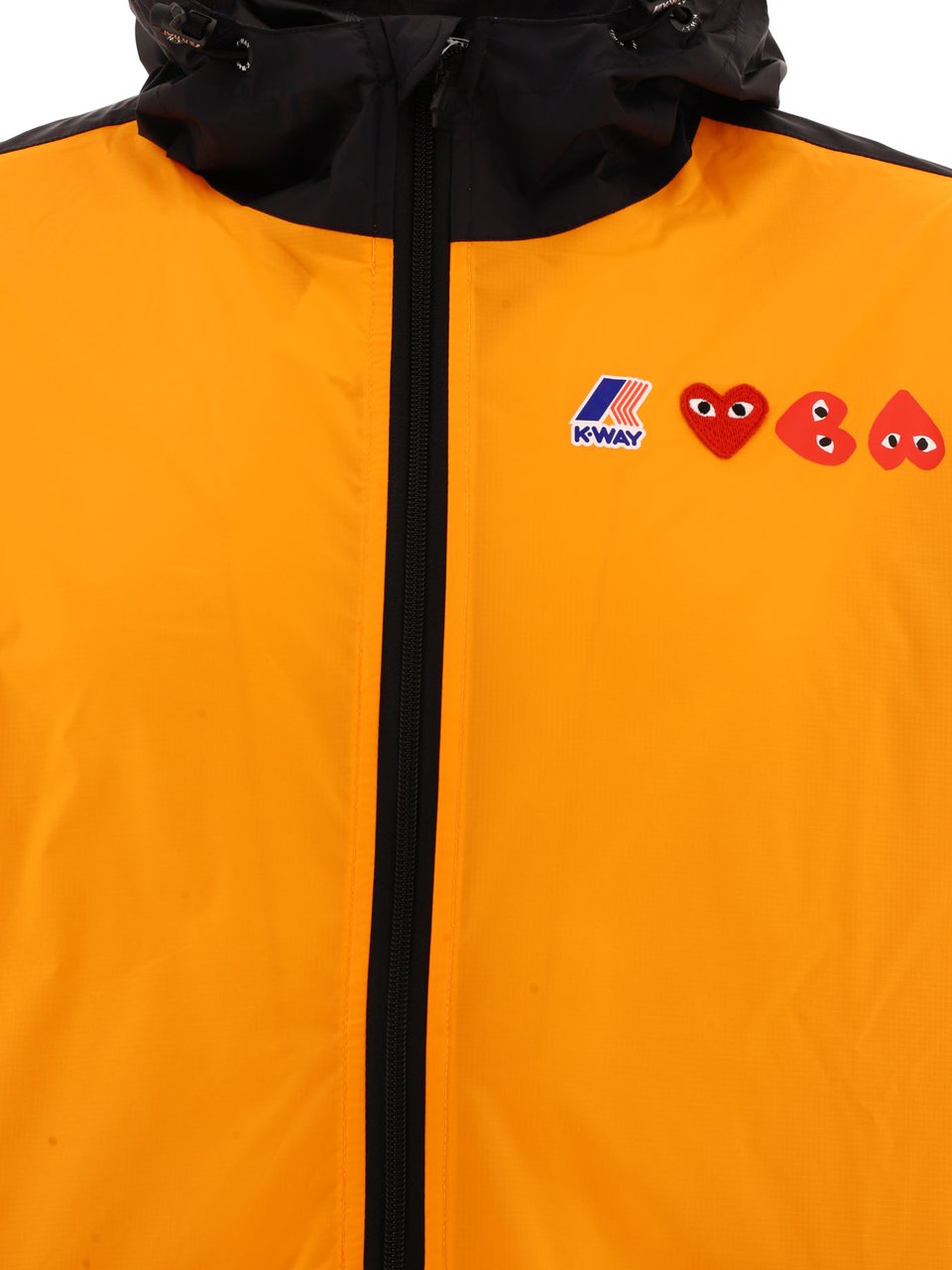Comme des Garçons Homme Waterproof jacket "Comme des Garçons Play x K-Way" Oranje