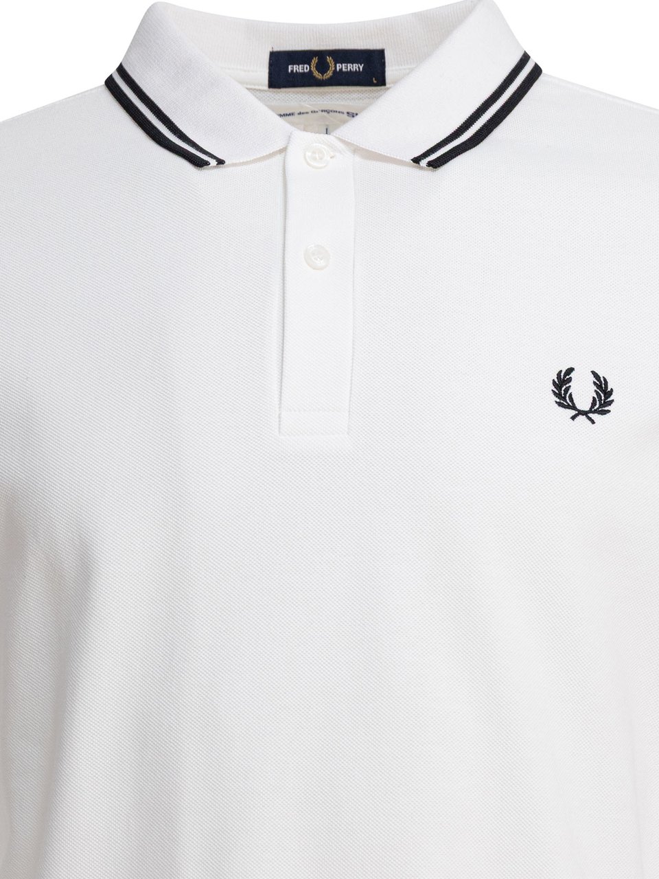 Comme des Garçons Homme "CDG Strong Will" Polo shirt Wit