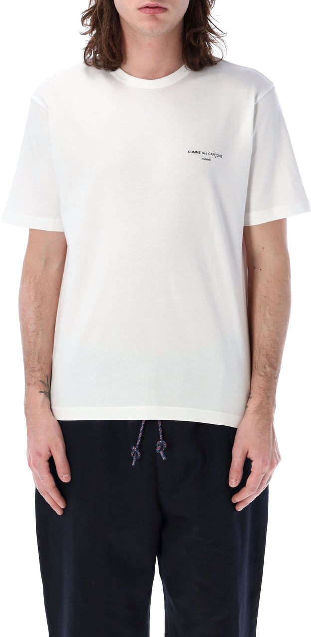 Comme des Garçons Homme Logo Tee Bianco Wit