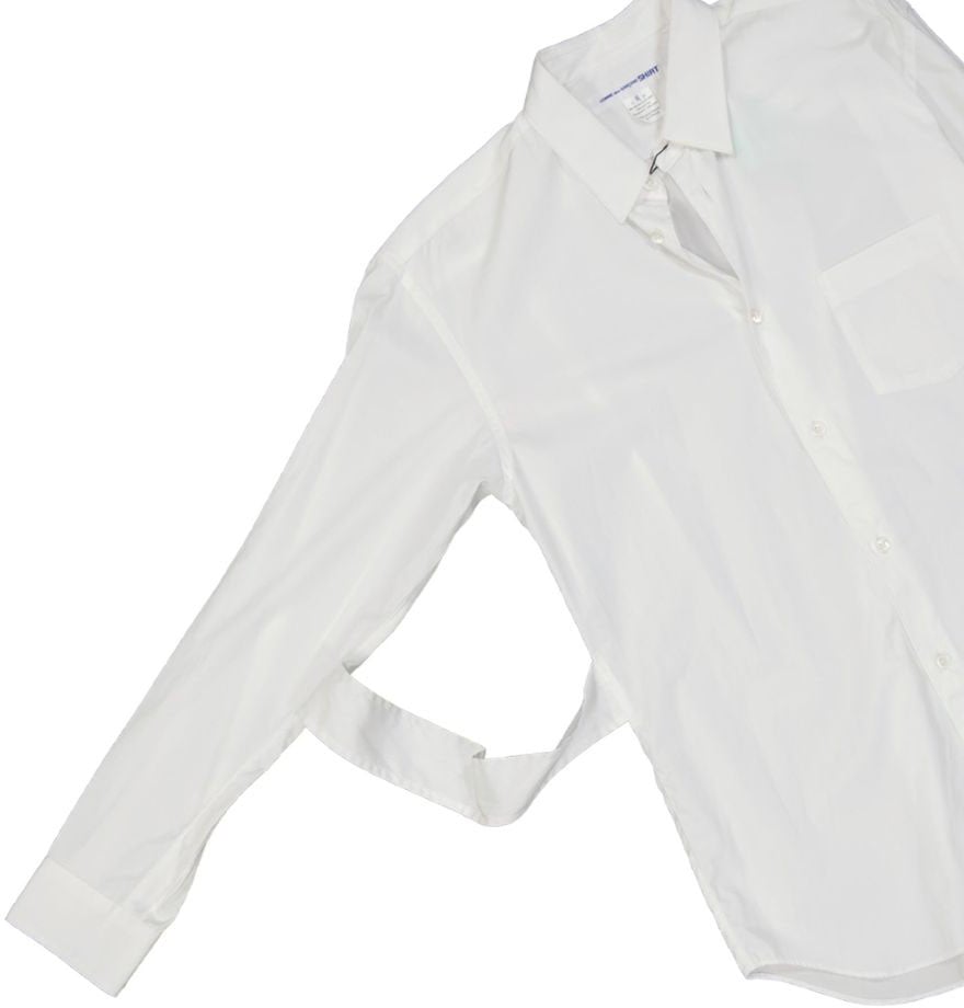 Comme des Garçons Comme Des Garçons White Cotton Dress Shirt Wit