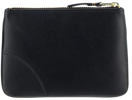 Comme Des Garçons Black Calf Leather Bos Taurus Wallet Zwart
