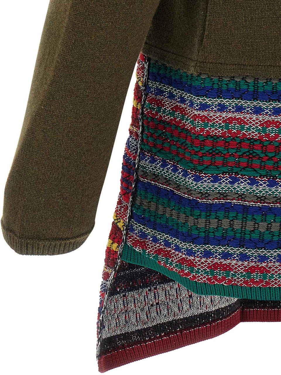 Comme Des Garçons Bicolor Wool Cardigan Divers