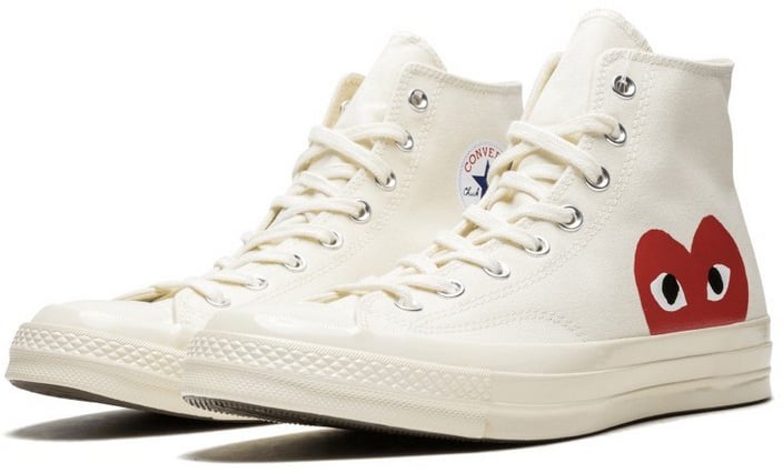Comme des Garçons Converse Comme des Garçons Blanche Haute Wit