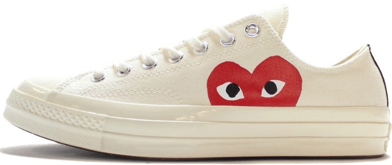 Comme des Garçons Converse Comme des Garçons Play Blanche Basse Wit