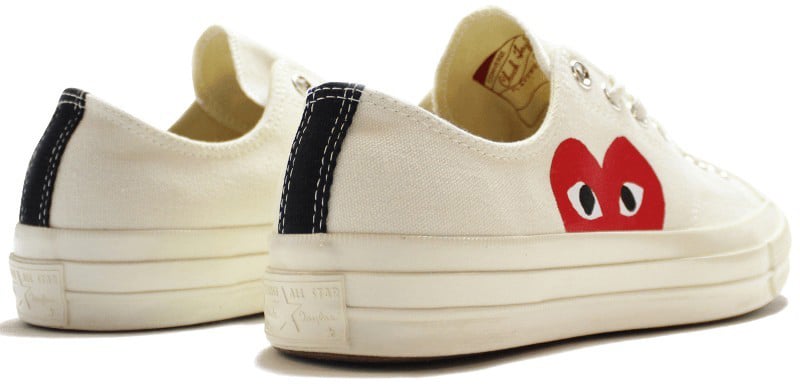 Comme des Garçons Converse Comme des Garçons Play Blanche Basse Wit