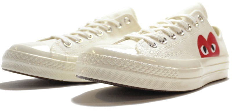 Comme des Garçons Converse Comme des Garçons Play Blanche Basse Wit