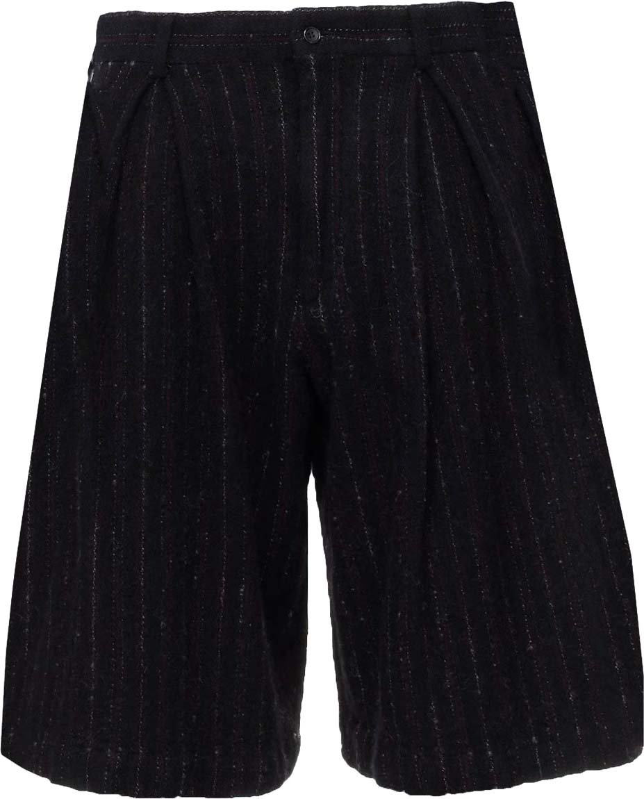 Comme Des Garçons Homme Plus Wool Shorts Zwart