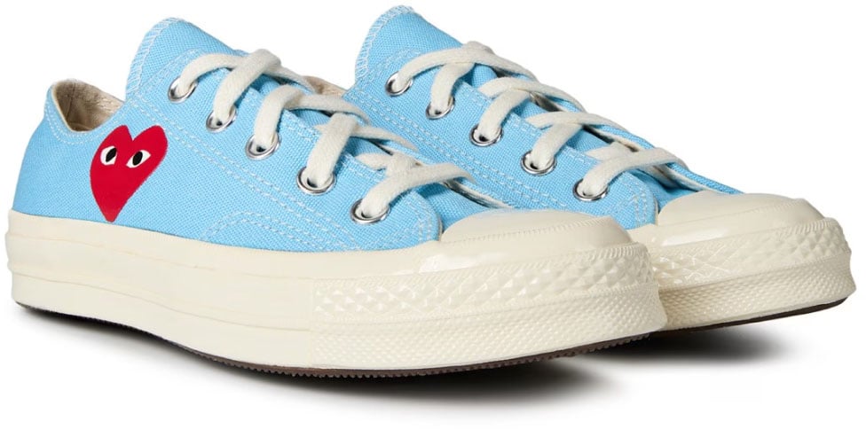 Comme des Garçons Comme Des Garçons Play X Converse Chuck 70 Ox Sneakers Blauw