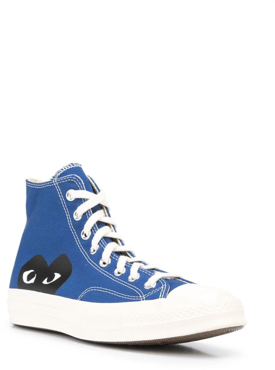 Comme des Garçons Comme Des Garçons Play X Converse Chuck 70 Hi Sneakers Blauw
