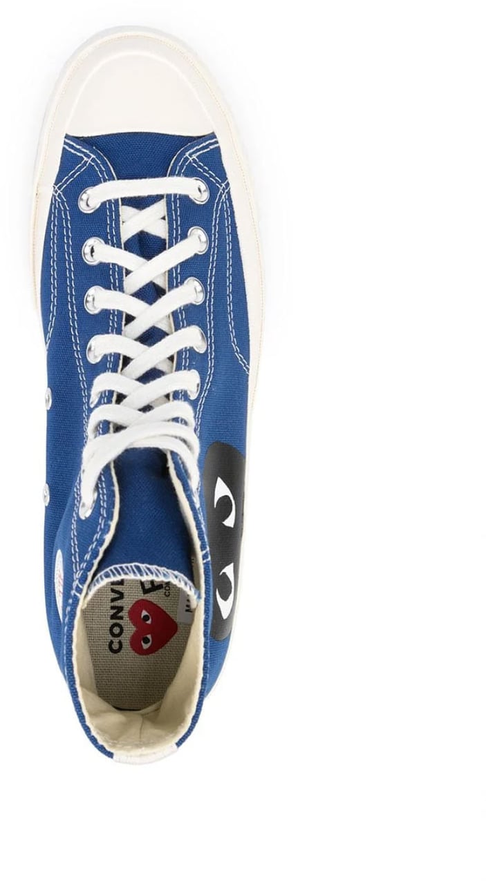 Comme des Garçons Comme Des Garçons Play X Converse Chuck 70 Hi Sneakers Blauw