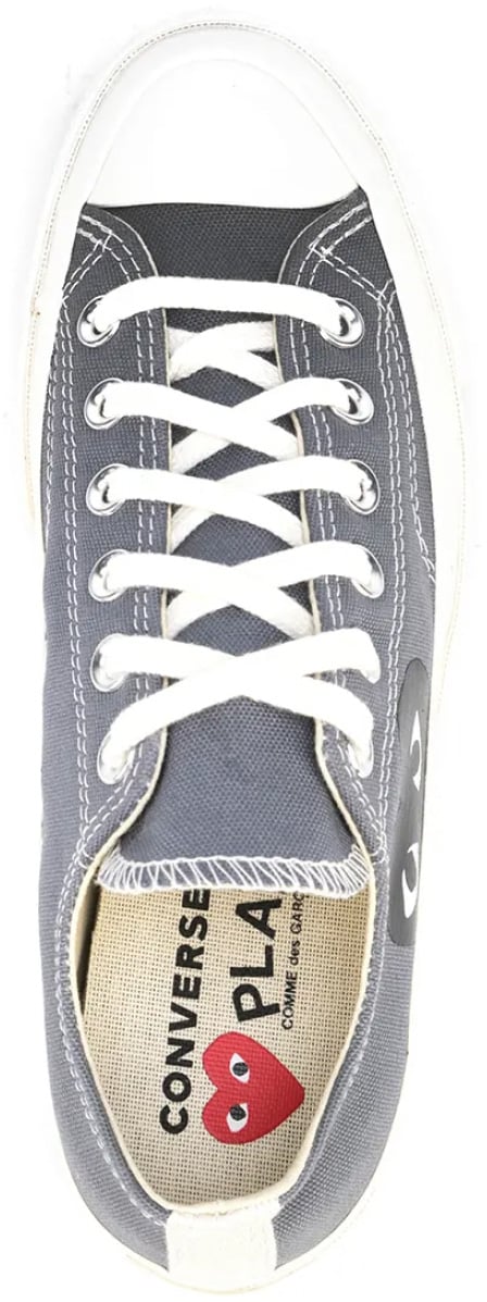 Comme des Garçons Comme Des Garçons Play X Converse Chuck 70 Ox Sneakers Grijs