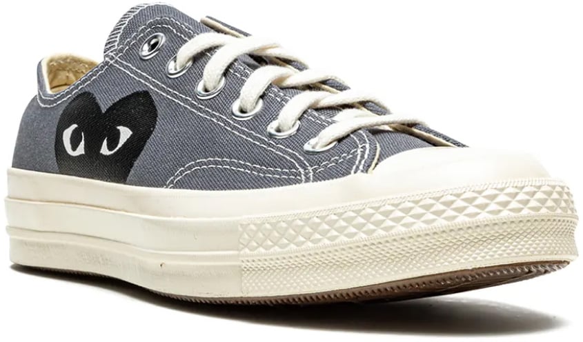 Comme des Garçons Comme Des Garçons Play X Converse Chuck 70 Ox Sneakers Grijs