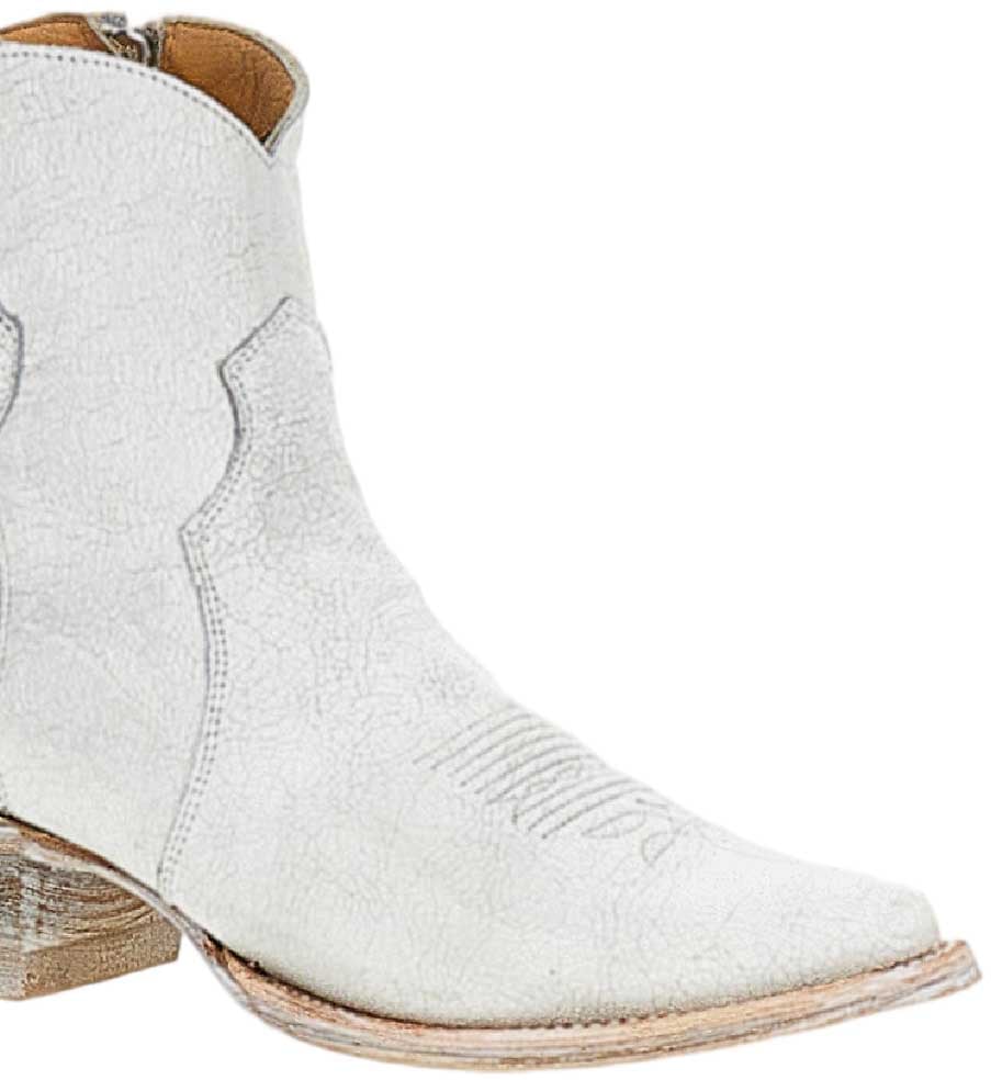 Comme des Garçons White Leather Boots Wit
