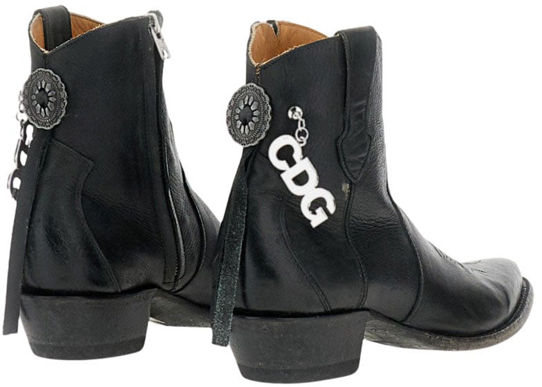 Comme des Garçons Black Leather Boots Zwart