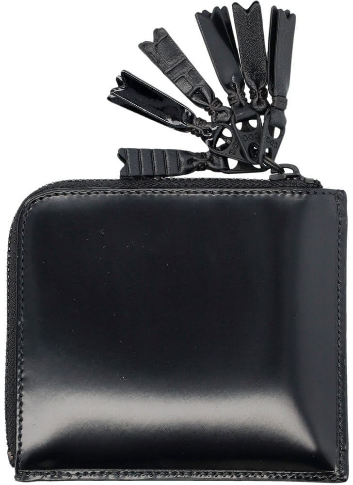 Comme des Garçons Small Zip Wallet Zwart