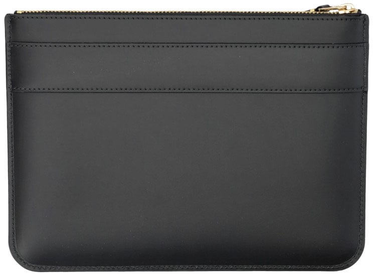Comme des Garçons Rectangular Matte Finish Pouch Grijs