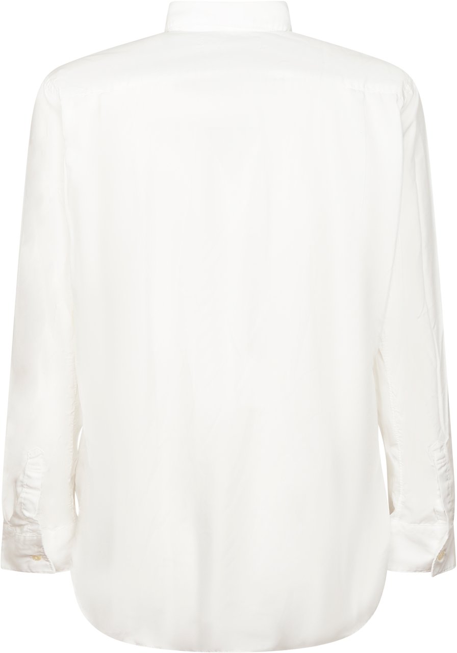 Comme des Garçons Classic White Shirt with Pointed Collar Wit
