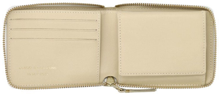 Comme des Garçons Classic Small Wallet Zip Around Geel
