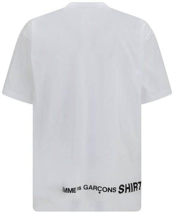 Comme Des Garçons White Cotton T-Shirt Wit