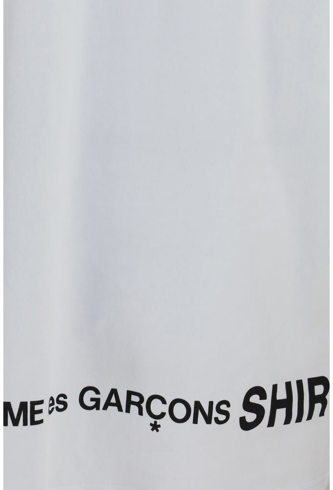 Comme Des Garçons White Cotton T-Shirt Wit