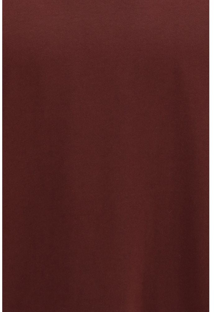 Comme Des Garçons Bordeaux Cotton T-Shirt Zwart