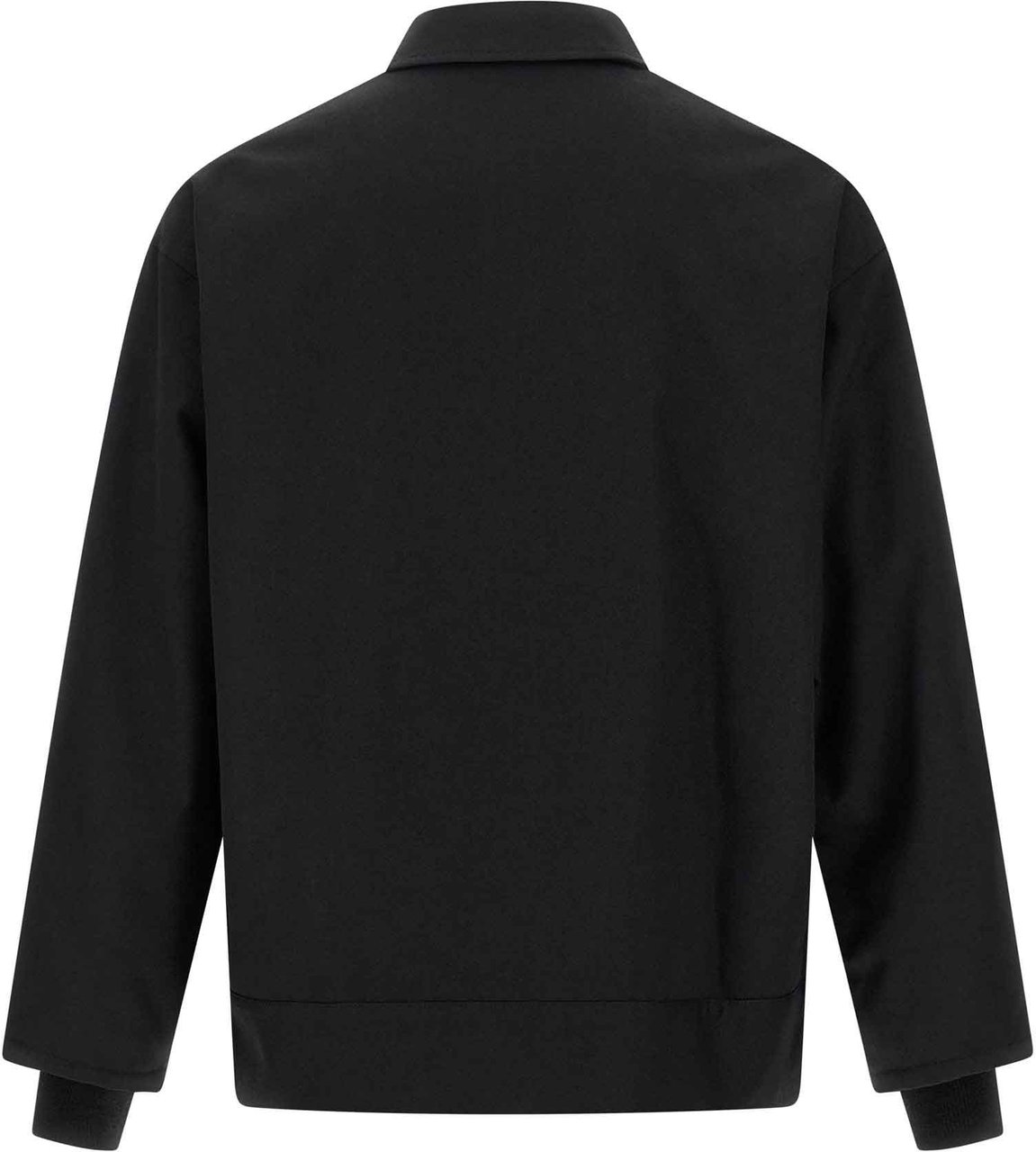 Comme Des Garçons Black Polyester Full-Length Jacket Zwart