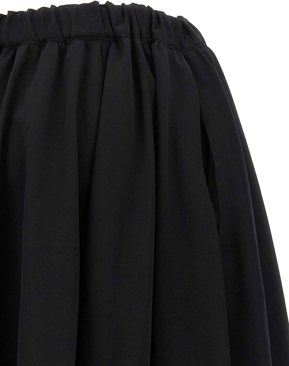 Comme Des Garçons Black Wool Mini Skirt Zwart