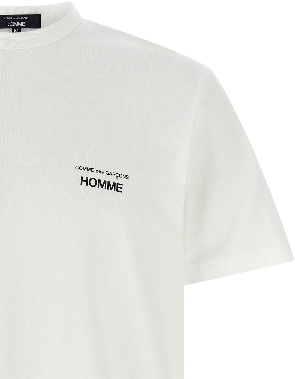 Comme Des Garçons White Cotton T-Shirt Wit