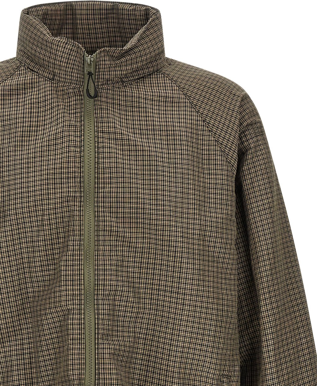 Comme Des Garçons Bicolor Linen Shell Jacket Groen
