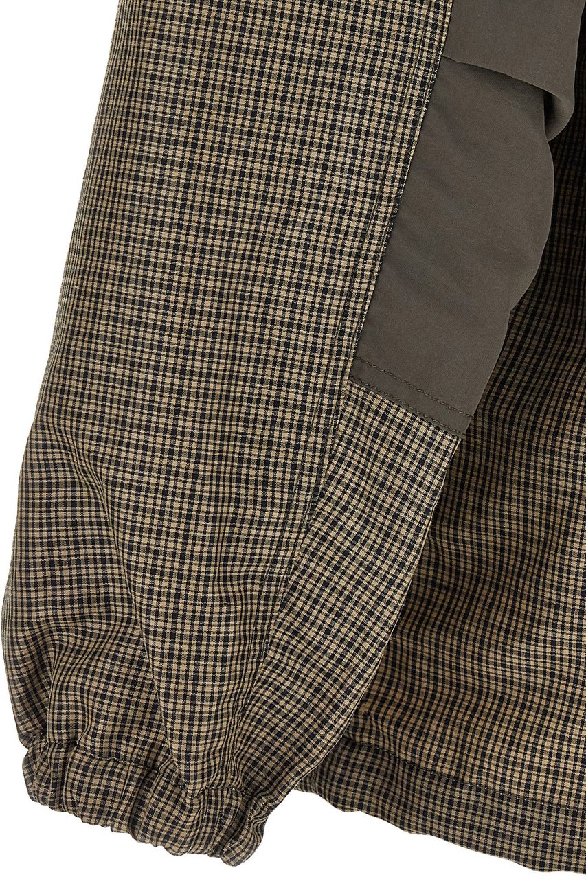 Comme Des Garçons Bicolor Linen Shell Jacket Groen